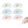 Set de 6 Rodillo Cinta Adhesiva Doble Cara, Aplicador de