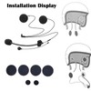 FreedConn Motorcycle Headset Intercom / Helmet Bluetooth System, Microphone and