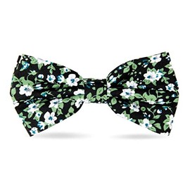 JESLANG Men's Cotton Bowties Printed Floral Neck Bow Tie