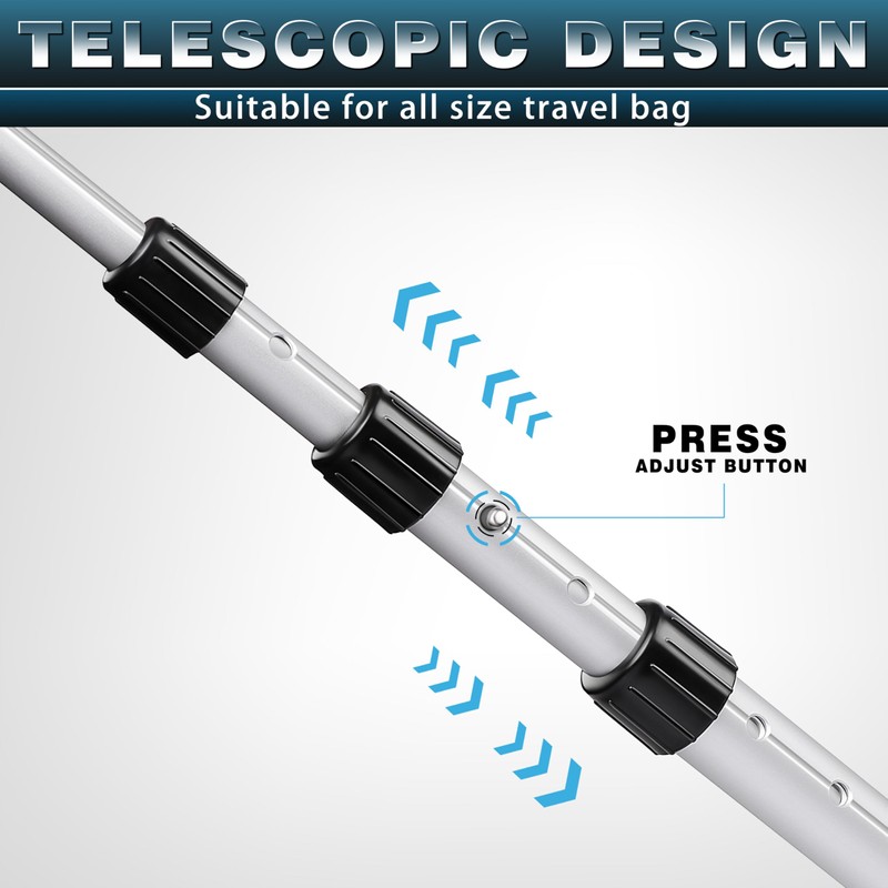 CHAMPKEY Professional Golf Travel Bag Support Rod - Sturdy Aluminum