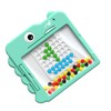 Magnetic Doodle Board Dinosaur Shape Dust Free Dot Art Preschool