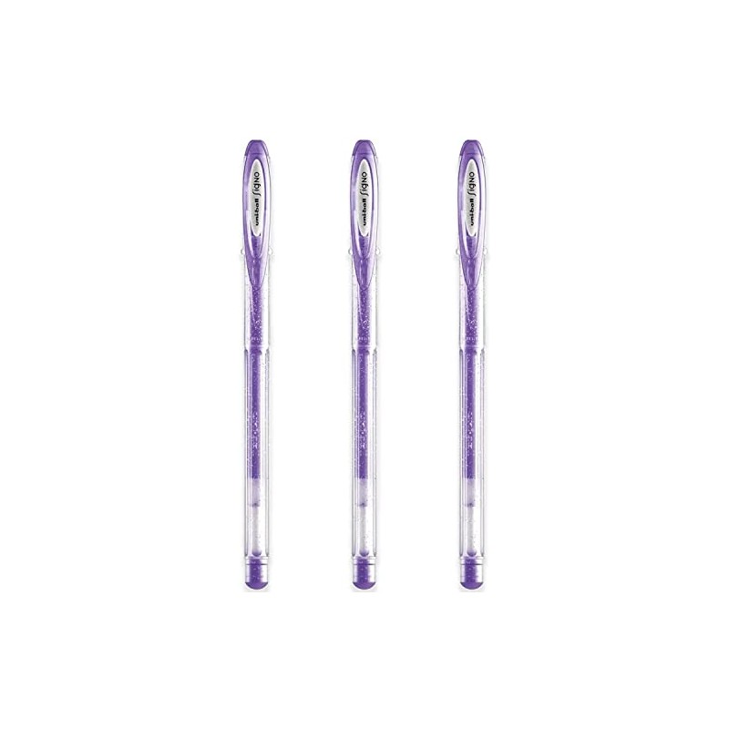 uni-ball Signo UM-120SP Gel Ink Rollerball Pens - Sparkling Violet