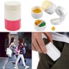 2PCS 4 in 1 Portable Pill Crusher Cutter Multifunction Pill