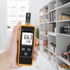 Handheld Thermometer Hygrometer, Digital Humidity Meter, Backlight, Moisture Meter for