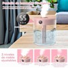 2L Mist Humidifier Pink Mute USB Night Lamp Function Dual