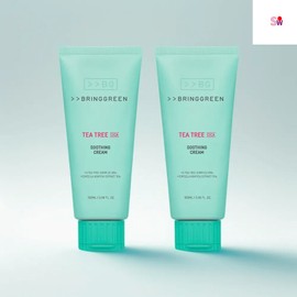Bringgreen Tea Tree Cica Soothing Cream x2 100ml / 브링그린 티트리 시카 수딩크림 x2개 100ml