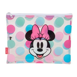 MINNIE MOUSE BEACH - Women's Bag, Summer Bag, Comfortable and Versatile, Quality and Resistance, 30 x 23 cm, Multicoloured/Clear, M, Casual
