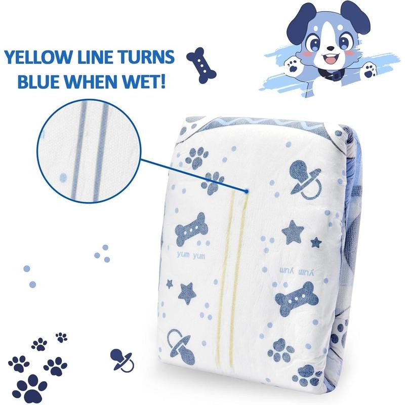 Adjustable Hook-and-Loop Fastener Closure Adult Printed Cloth Back Diaper 2