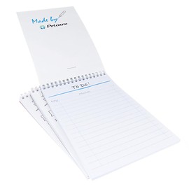 PRICARO Vintage A5 Spiral Bound Notepad (Pack of 3)