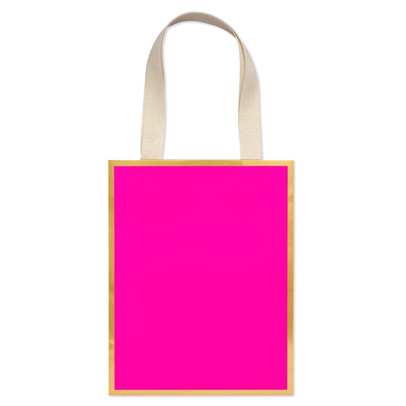 Papyrus 9" Medium Gift Bag (Pink and Gold) for Birthdays,