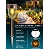 HMDecor Solar Lights Outdoor Waterproof,6 Pack Bronze Pathway Lights with