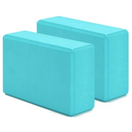 G5 HT SPORT Yoga Stones [Single or Pair] High Density Yoga Blocks with Support Non-Slip Hypoallergenic | 22.5 x 15 cm, Thickness 7 cm (Pair Stones (Blue)