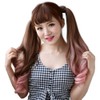 Bright Lele Quick-Detach Ponytail Wig, Salon, Long, Gradient, Pigtails, Two-Tone