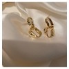 Chunky Paperclip Earrings for Women,Dainty Gold/Silver Chain Link Dangle Earrings,Statement