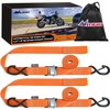 Nilight Motorcycle Tie Down Straps 1.5”×8’ Heavy Duty Cambuckle with