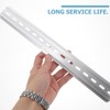 ULTECHNOVO 3pcs DIN Rail Slotted C45 Rail Steel Zinc Plated