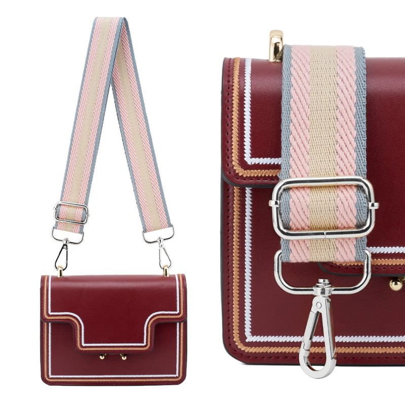 Silvery Buckles Wide Shoulder Strap Adjustable Replacement Belt Guitar Style