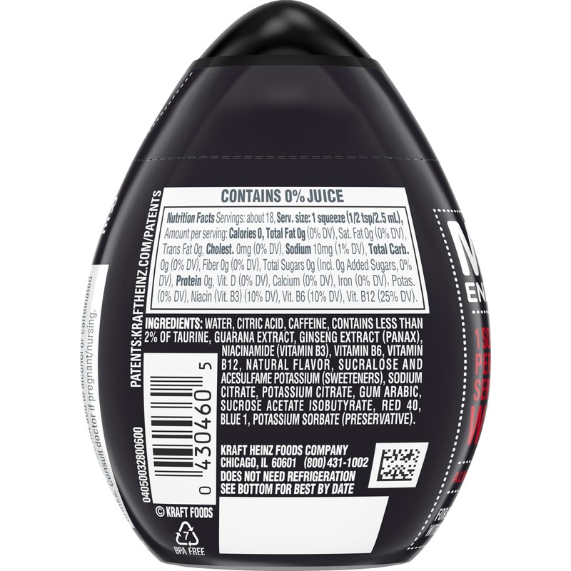 MiO Energy Black Cherry Naturally Flavored Liquid Water Enhancer 12