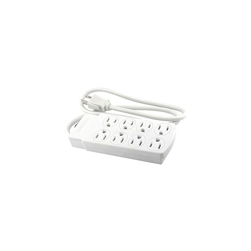SANELEC, Extensión, Barra Multicontacto, 8 Entradas, Cable de 90 cm,