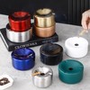 Hanlongyu Smokeless Ashtray for Outside Patio Waterproof, Stainless Steel Metal