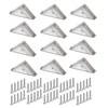 TERF® 12 Pcs Heavy Duty White Plastic 50mm Angel Mounting