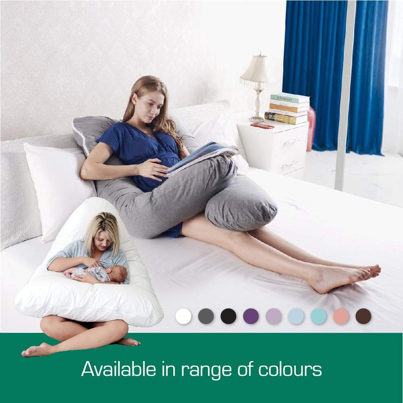 Australian Made Pregnancy/Maternity/Nursing Pillow Body Feeding Support Pillowcase (Grey Pillowcase