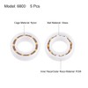 sourcing map 6800 Plastic Bearings 10x19x5mm Glass Ball Nylon Cage