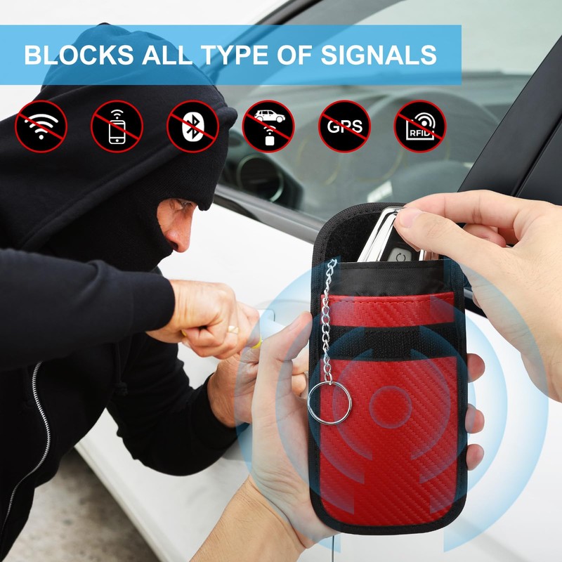 Diyife Faraday Pouch for Car Keys, 2 Pack Car Key