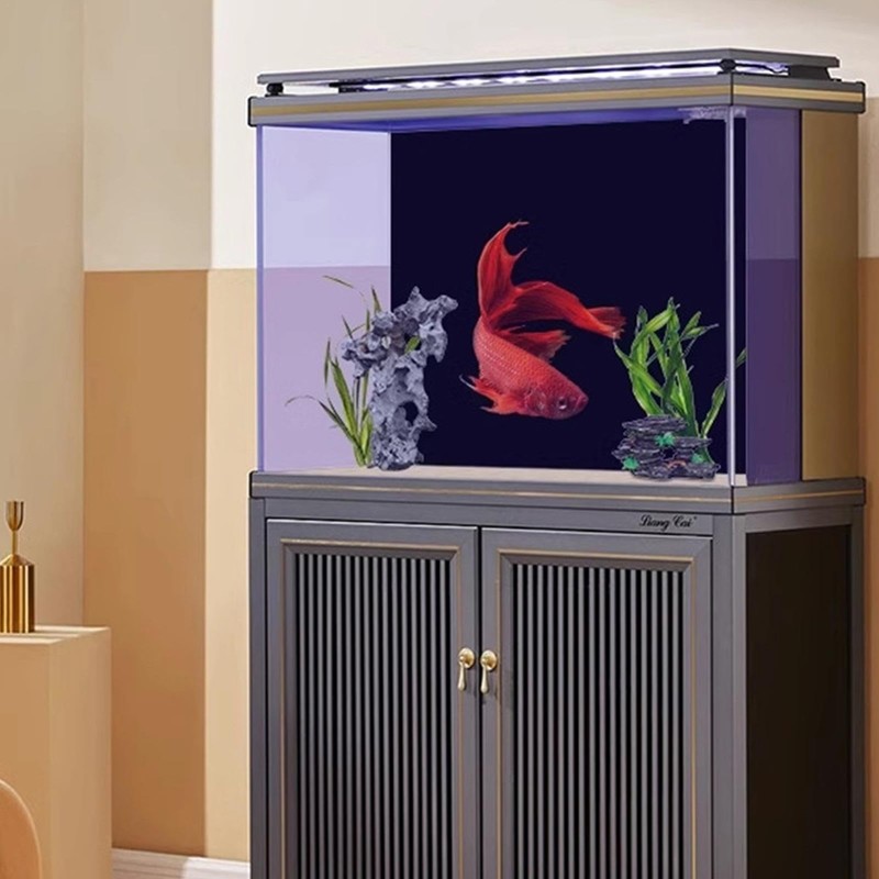 Fish Tank Background Paper - Static Cling Aquarium Backdrop |