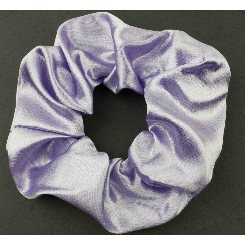Mytoptrendz® -Plain Large Silky Satin Scrunchie Ponytail Holder Ties Traceless