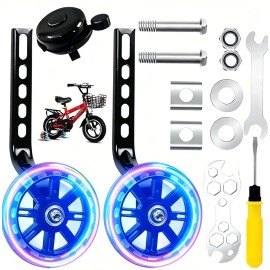 Rueditas para bicicleta ninos Mirrend llantas entrenadoras 12 14 16 18 20 Inches Ajustable Azul