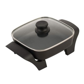 8-Inch Nonstick Electric Skillet with Glass Lid