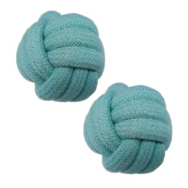 Dog Chew Toys, Dog Rope Balls Kit 2 Pack, Fun Interactive Cotton Balls for Medium to Large Dogs with a Diameter of 3 inches, Relieve Boredom, Chewing, Teething and Indoor Outdoor Training, Light blue