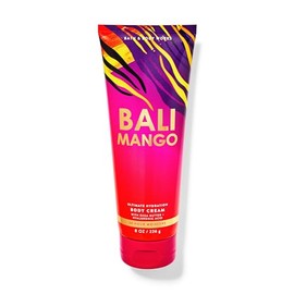 Bath and Body Bali Mango Body Cream Ultimate Hydration 8 oz / 226 g Fragrance notes: juicy mango, pink passionflower and luscious nectarine