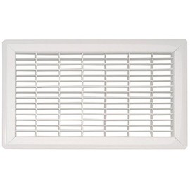Imperial RG1198 Heavy Gauge Floor Return Air Grille, 8 x 12-Inch, White, 1-Pack