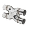 Welded Exhaust X Pipe 2.5"ID Dual Inlet/Outlet Crossover Exhaust X-Pipe
