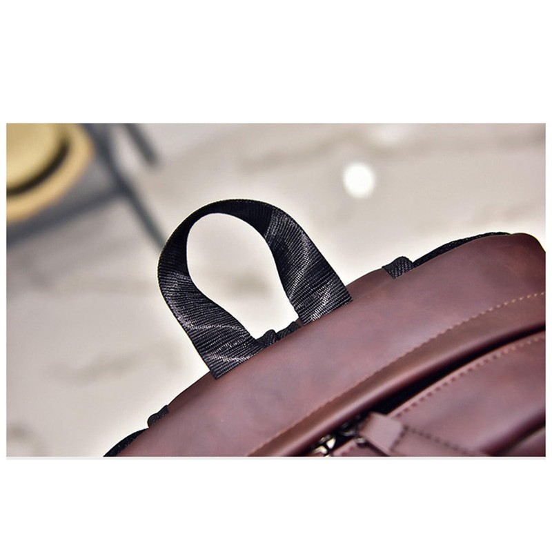 Mens Leather Backpack 16.1 IN Laptop Bags, Large Capacity Business