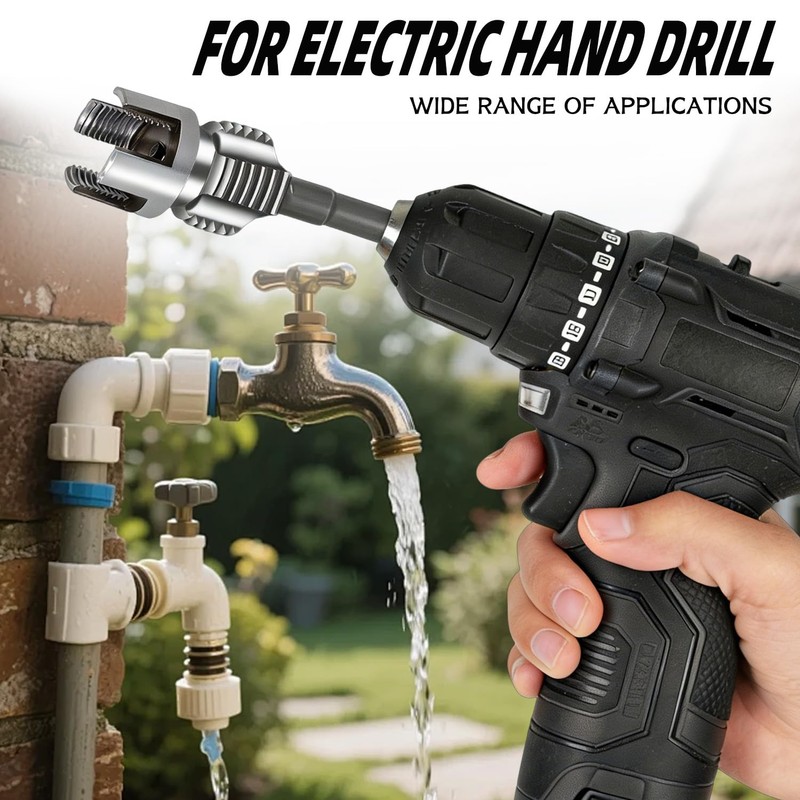Dual-Function Internal & External Pipe Threading Tool for 1/2"& 3/4"
