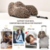 Neck Travel Pillow for Sleeping Airplanes Memory Foam Portable Cheetah