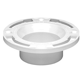 Oatey 3 in. or 4 in. PVC Long Pattern Closet Flange with Plastic Ring without Test Cap
