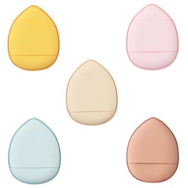 QUUPY Pack of 10 Finger Sponges Mini Powder Puff Beauty Blender Sponges Pads Face Sponges for Applying Makeup Foundation BB Cushion Cream Concealer Liquid Blush Color Random