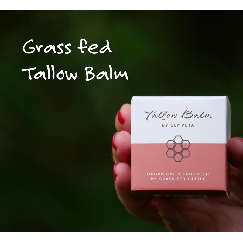 Organic Honey Tallow Balm - 100% Grass Fed Moisturizing Tallow