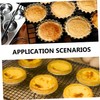 iplusmile 50Pcs Stainless Steel Egg Tart Molds Reusable Brioche Pudding