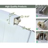 DIYHD 36x80in White Accordion Folding Closet Door, Include Door and