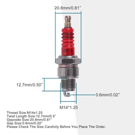 GOOFIT New Spark Plug E6TC for 50cc 70cc 90cc 110cc ATV 150 Ignition Plug Moped Scooter Go Kart Dirt Bike