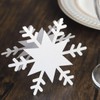 Snowflakes Place Cards,Christmas Place Cards Holiday Snowflake Blank Table Setting