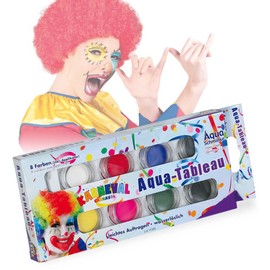 KarnevalsTeufel Make-Up Palette in Theatre Quality Painting Box Aqua Tableau Make-Up