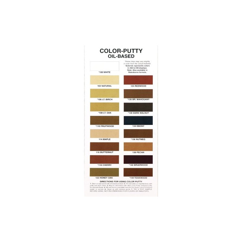3.68 oz Color Putty 126 Brown Mahogany Color Putty Oil-Based
