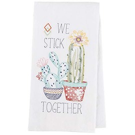 Kay Dee Designs Cactus Garden Embroidered Flour Sack Kitchen Towel, 17.5" x 28", Various
