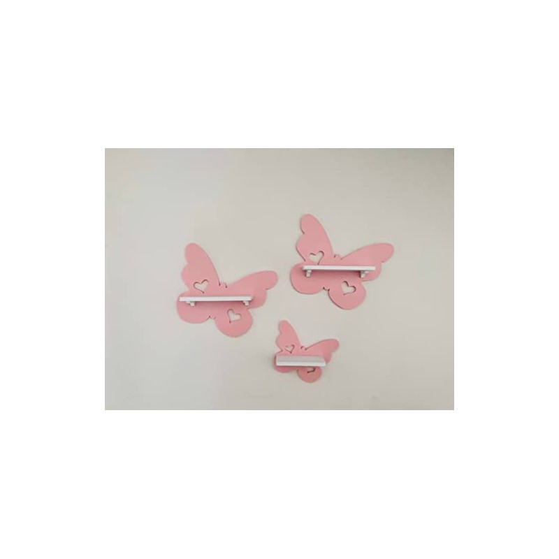 PsGreen Set of 3 Butterfly Pink Suitable for Toniebox Tonie